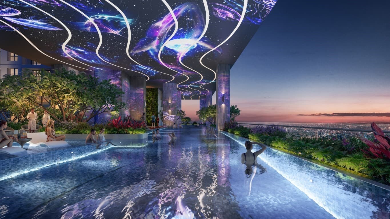 Hồ bơi Simona Heights hướng biển